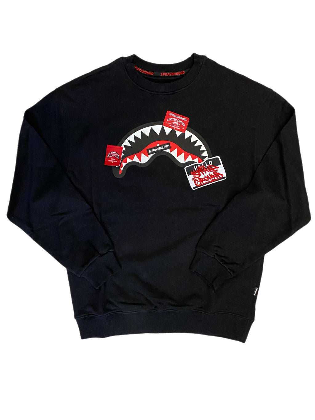 Felpa Sprayground  Label Shark Black