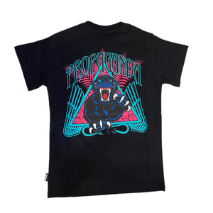 T-shirt Propaganda Triangle Panther Nero