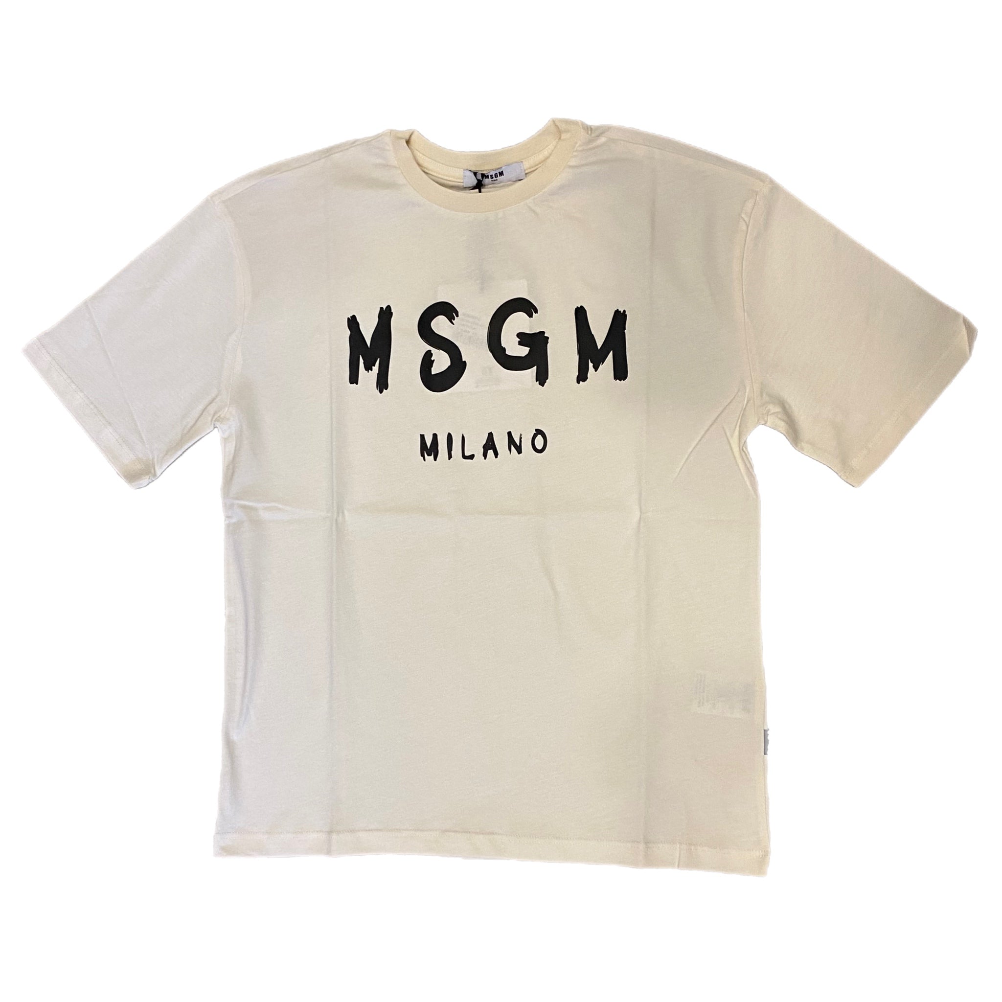 T-shirt MSGM Basic Crema