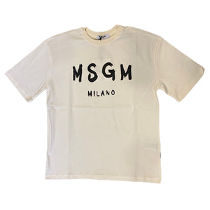 T-shirt MSGM Basic Crema