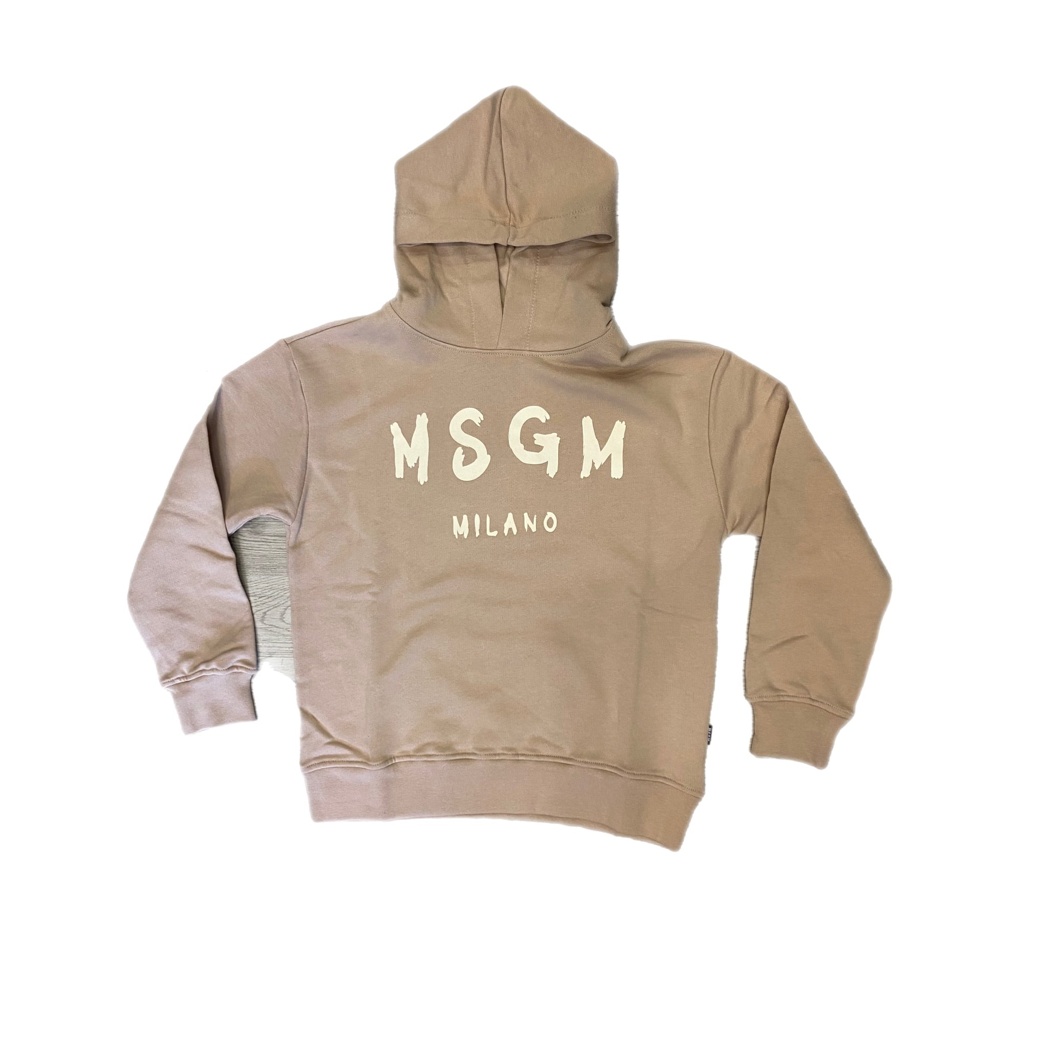 Felpa Cappuccio Basic MSGM Beige